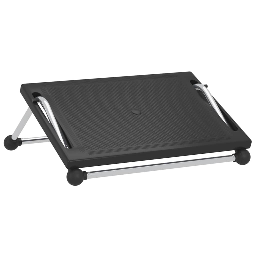 Footrest Black 45x40x13.5 cm