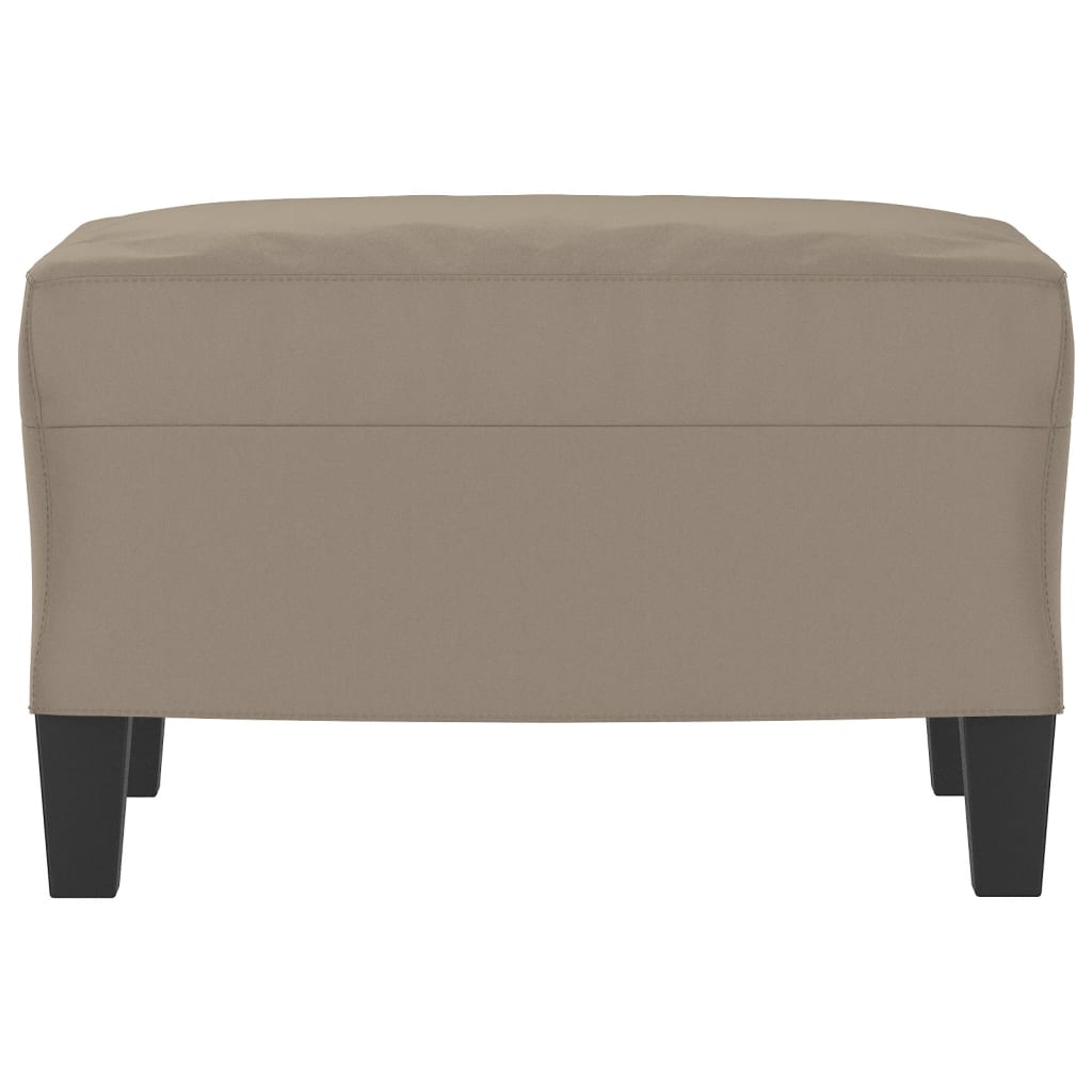 Fußhocker Taupe 60x50x41 cm Mikrofasergewebe