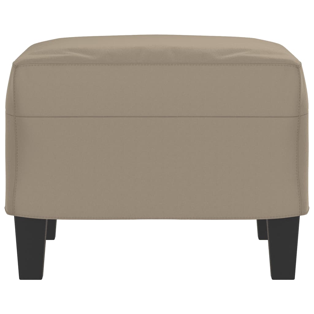 Fußhocker Taupe 60x50x41 cm Mikrofasergewebe