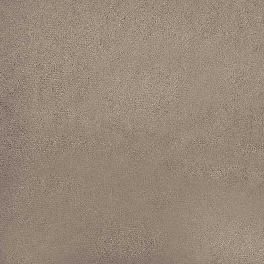 Fußhocker Taupe 60x50x41 cm Mikrofasergewebe