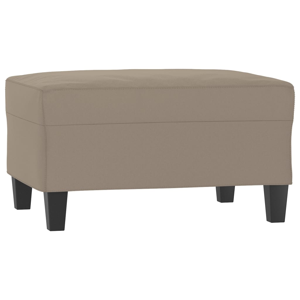 Fußhocker Taupe 70x55x41 cm Mikrofasergewebe