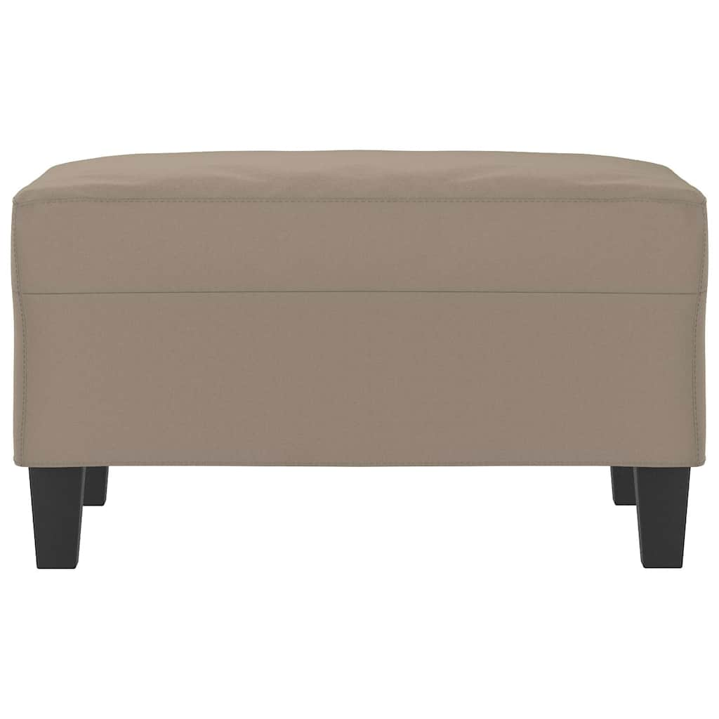 Fußhocker Taupe 70x55x41 cm Mikrofasergewebe