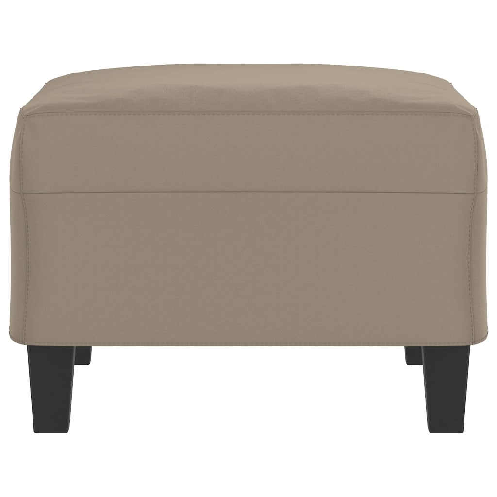 Fußhocker Taupe 70x55x41 cm Mikrofasergewebe