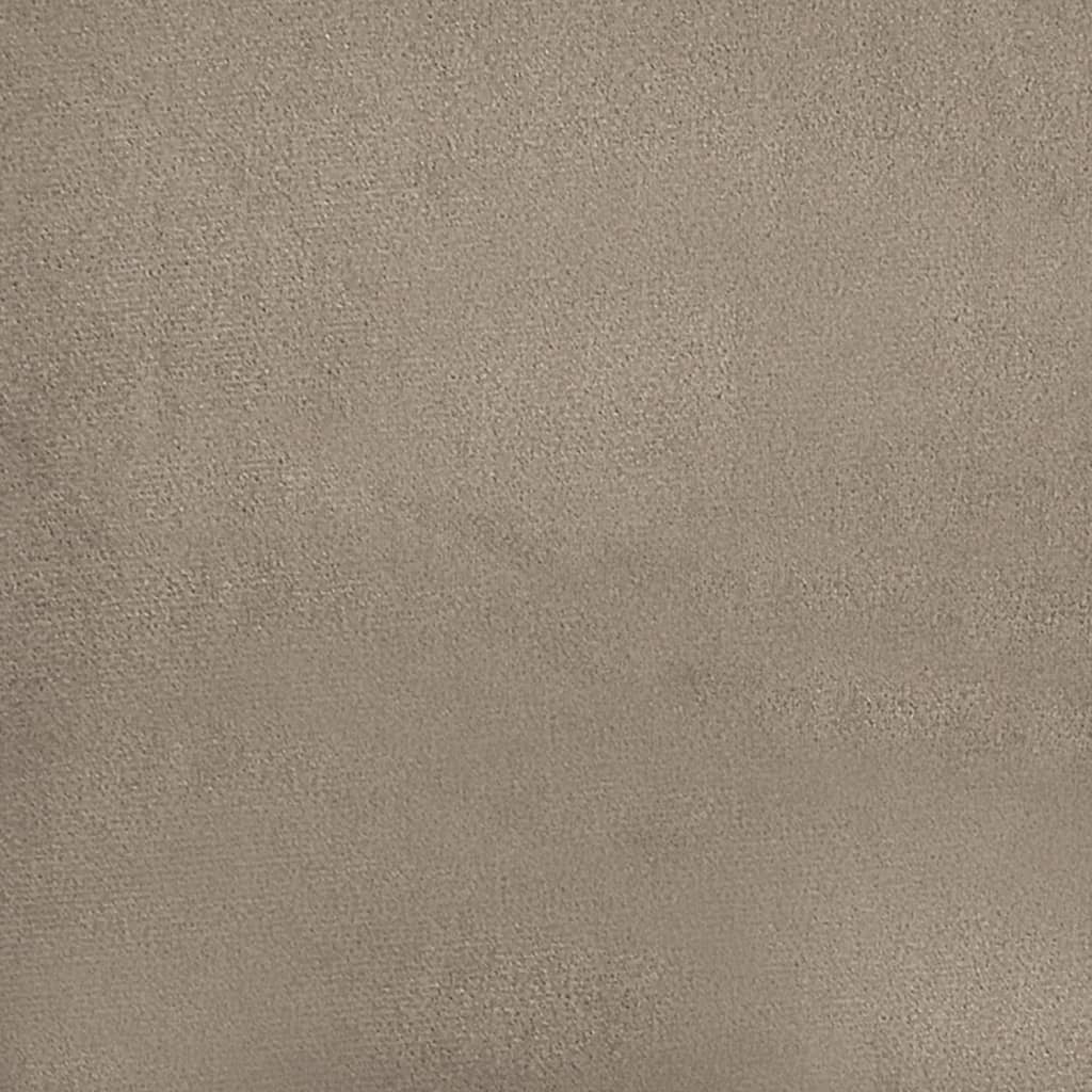 Fußhocker Taupe 70x55x41 cm Mikrofasergewebe