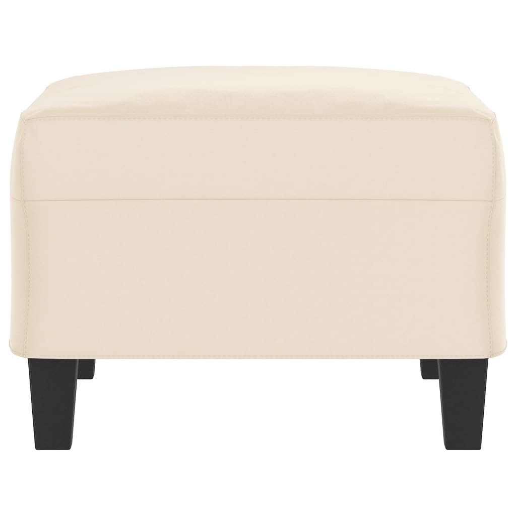 Fußhocker Beige 70x55x41 cm Mikrofasergewebe