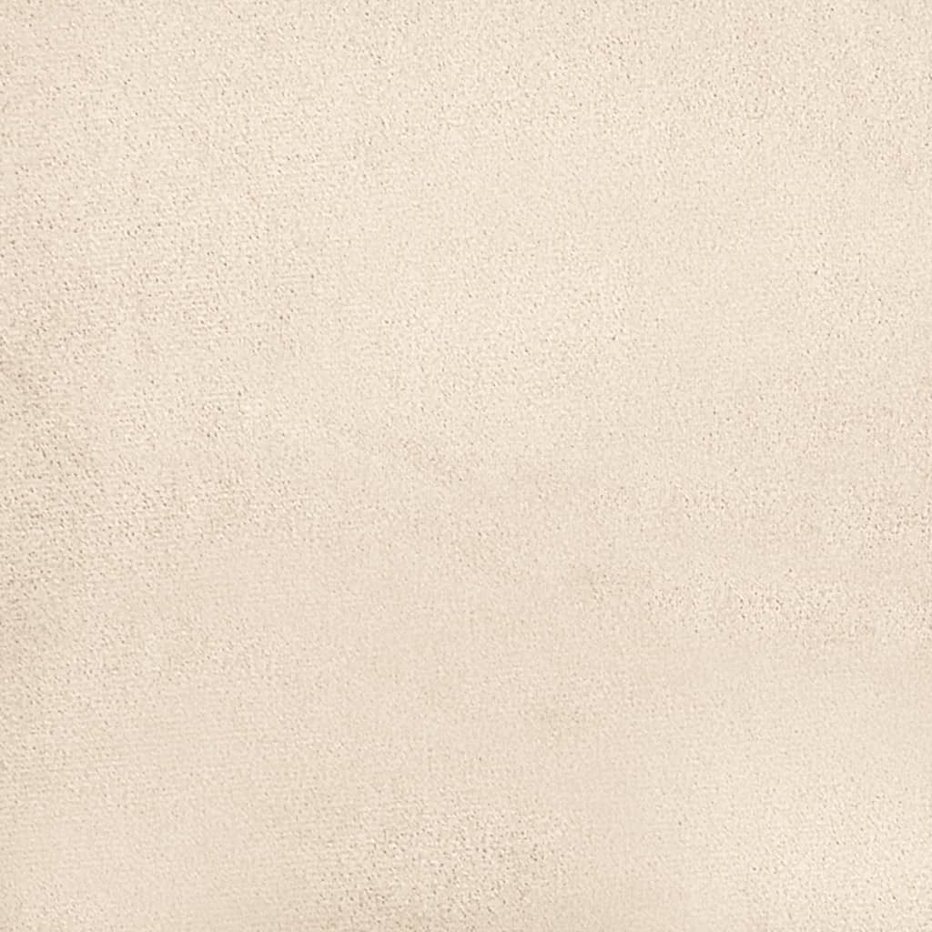 Fußhocker Beige 70x55x41 cm Mikrofasergewebe