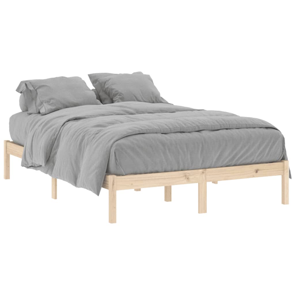 Solid wood bed without mattress 137x190 cm pine