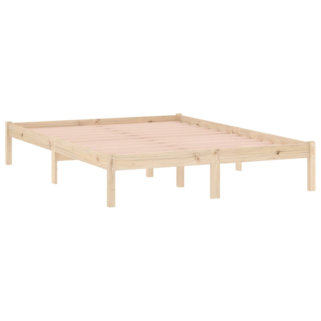 Solid wood bed without mattress 137x190 cm pine