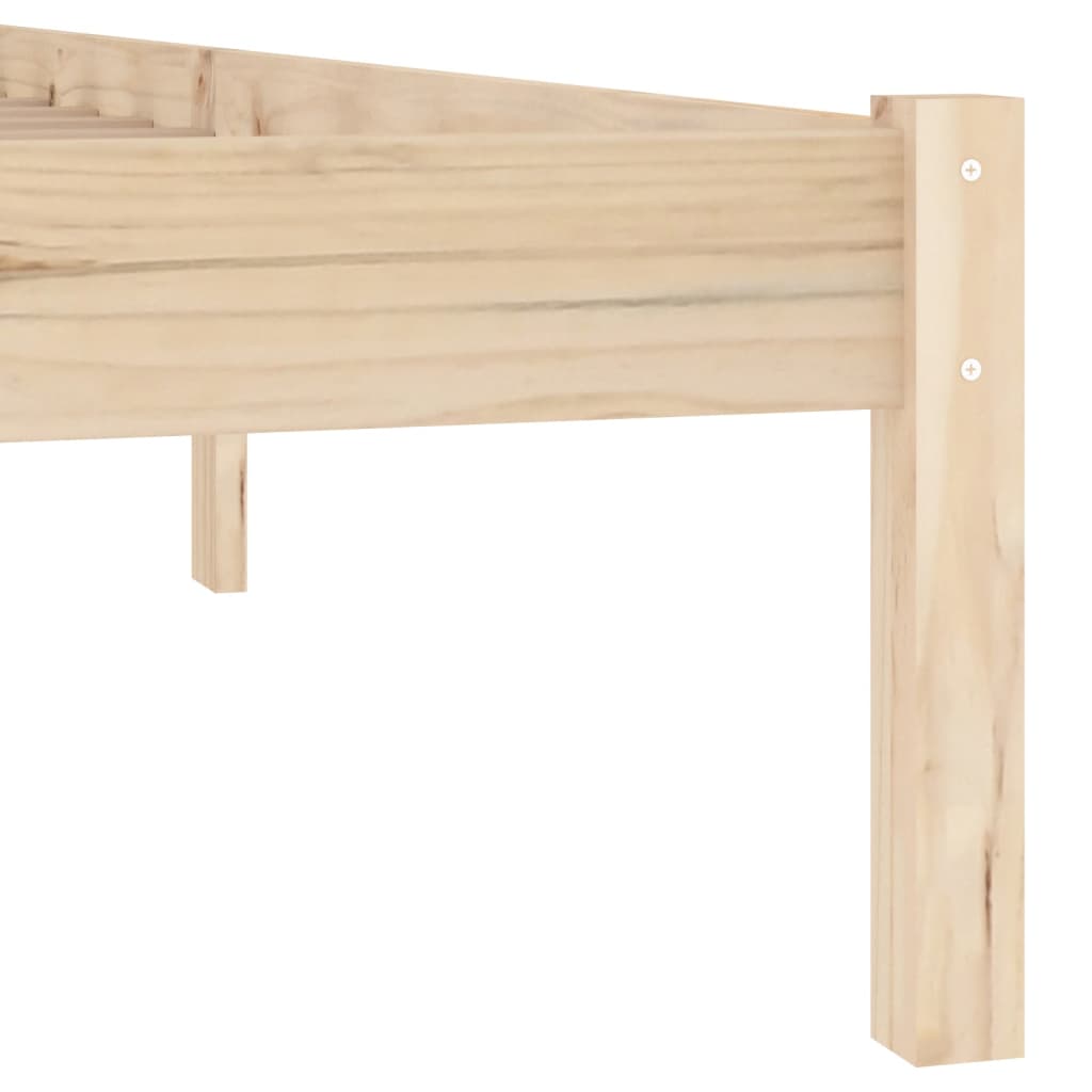 Solid wood bed without mattress 137x190 cm pine