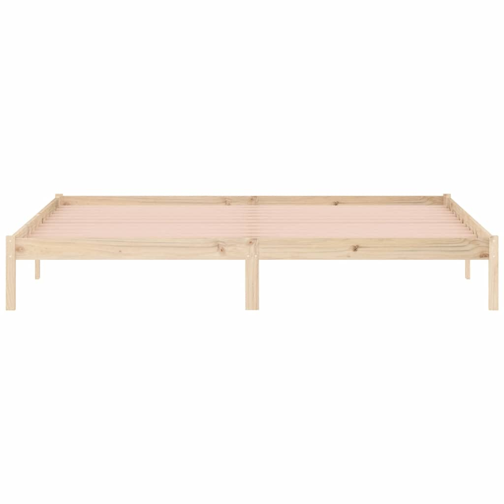 Solid wood bed without mattress 193x203 cm pine