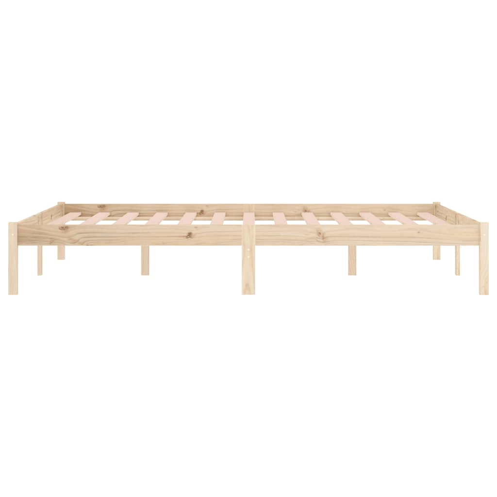 Solid wood bed without mattress 193x203 cm pine