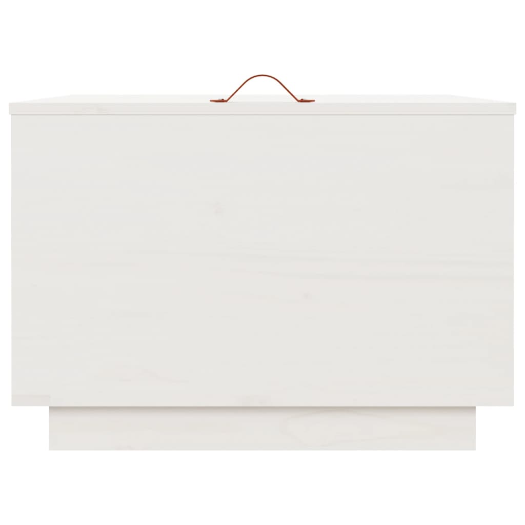 Storage boxes with lids 3 pcs. White solid pine wood