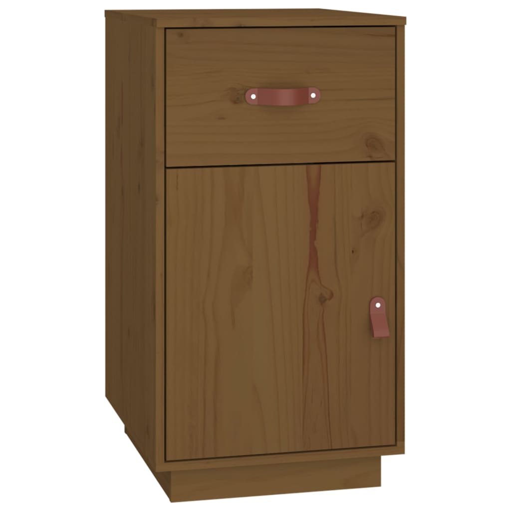 Desk Cabinet Honey Brown 40x50x75 cm Solid Pine