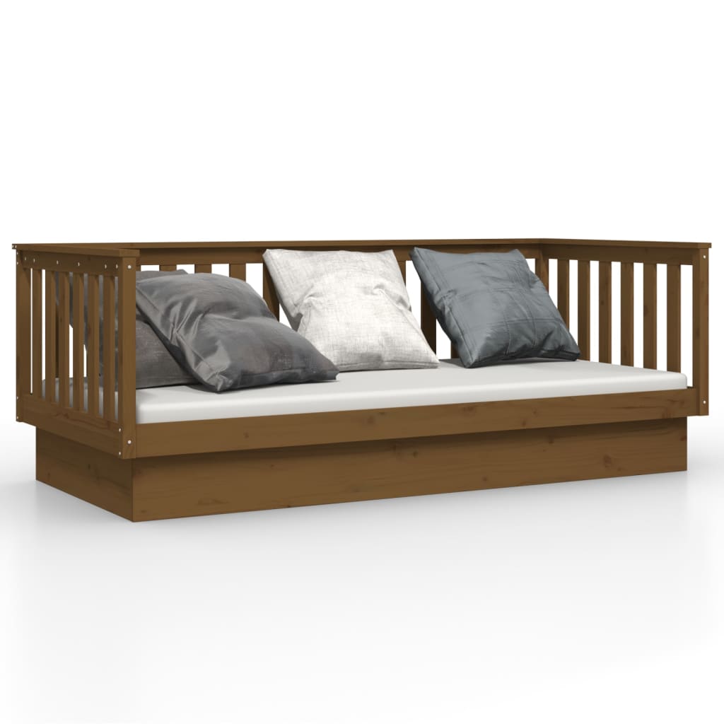 Daybed Honey Brown 80x200 cm Solid Pine Wood