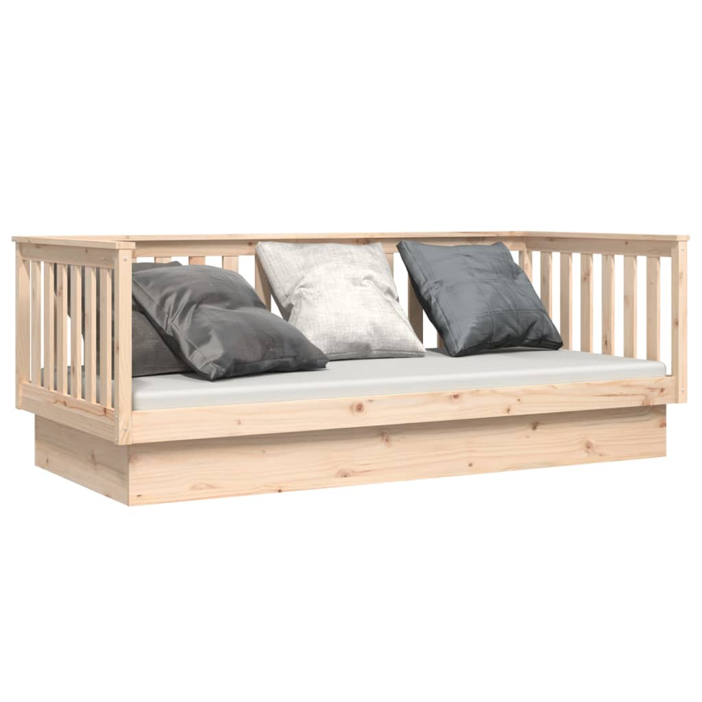 Daybed without mattress 100x200 cm solid pine wood