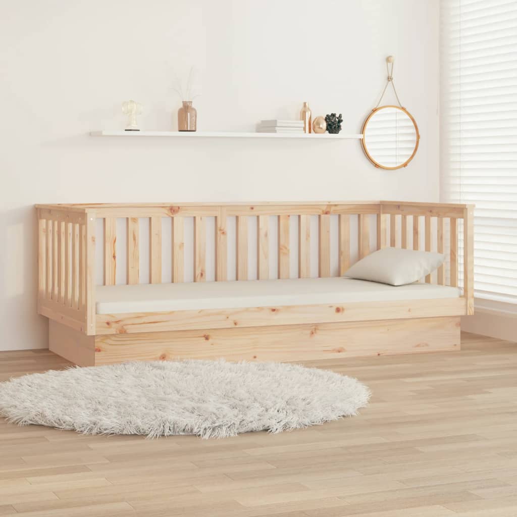 Daybed without mattress 100x200 cm solid pine wood