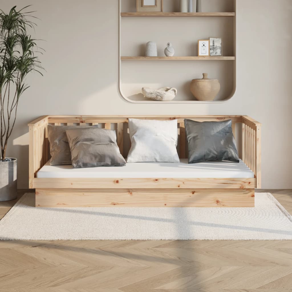 Daybed without mattress 100x200 cm solid pine wood