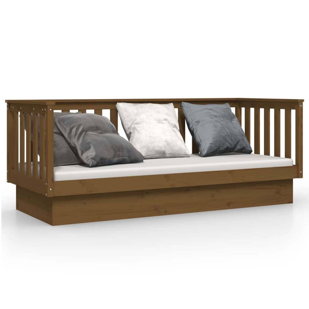 Daybed Honey Brown 75x190 cm Solid Pine Wood