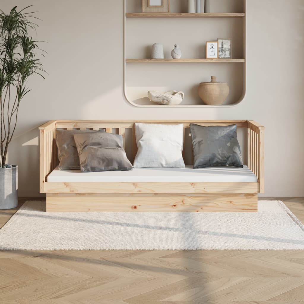 Daybed without mattress 90x190 cm solid pine wood