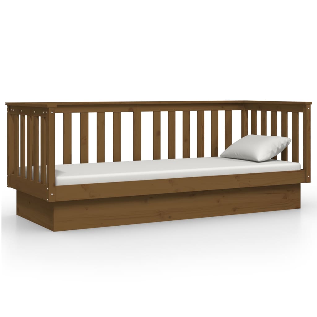 Daybed Honey Brown 90x190 cm Solid Pine Wood