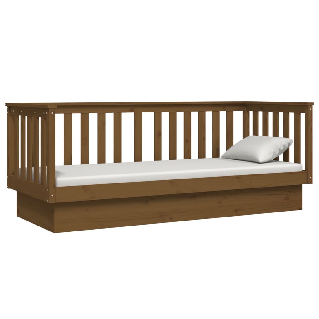 Daybed Honey Brown 90x190 cm Solid Pine Wood