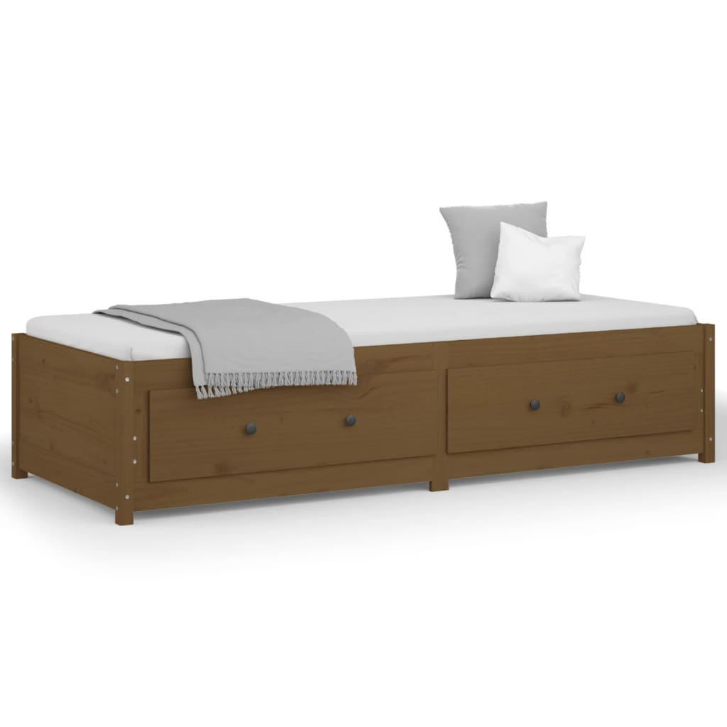 Daybed Honey Brown 80x200 cm Solid Pine Wood