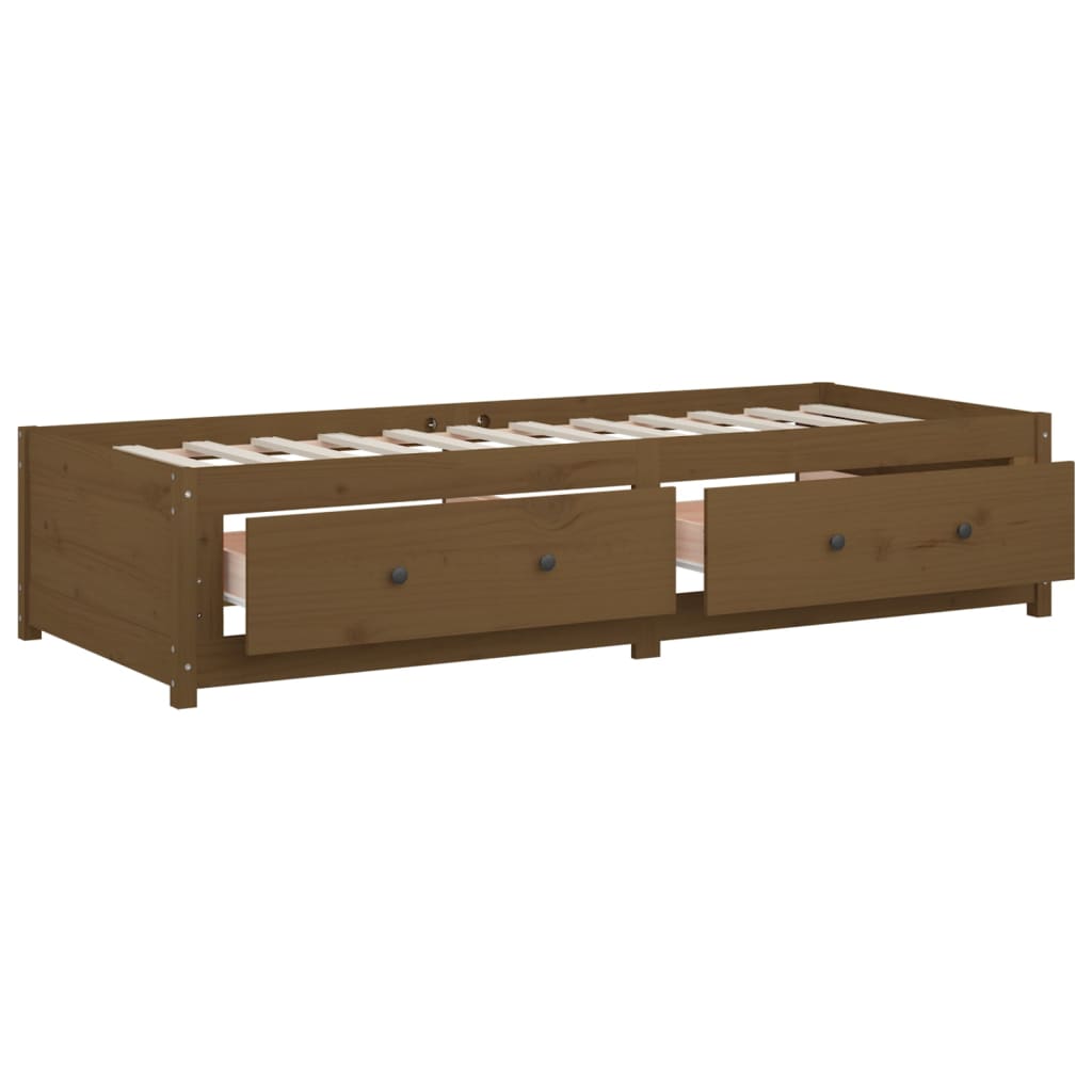 Daybed Honey Brown 80x200 cm Solid Pine Wood