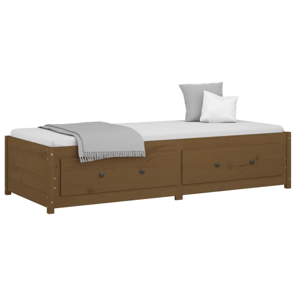 Daybed Honey Brown 90x200 cm Solid Pine Wood