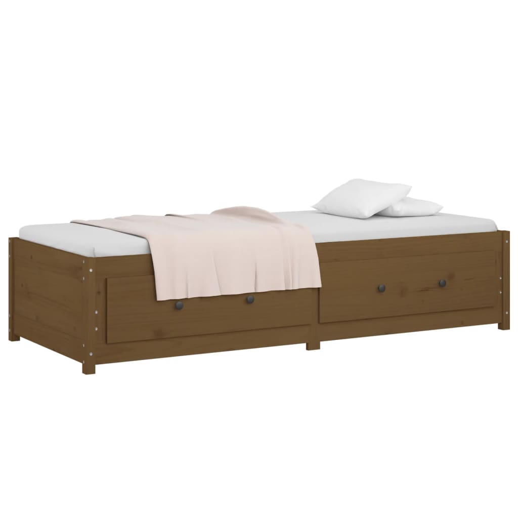 Daybed Honey Brown 90x200 cm Solid Pine Wood