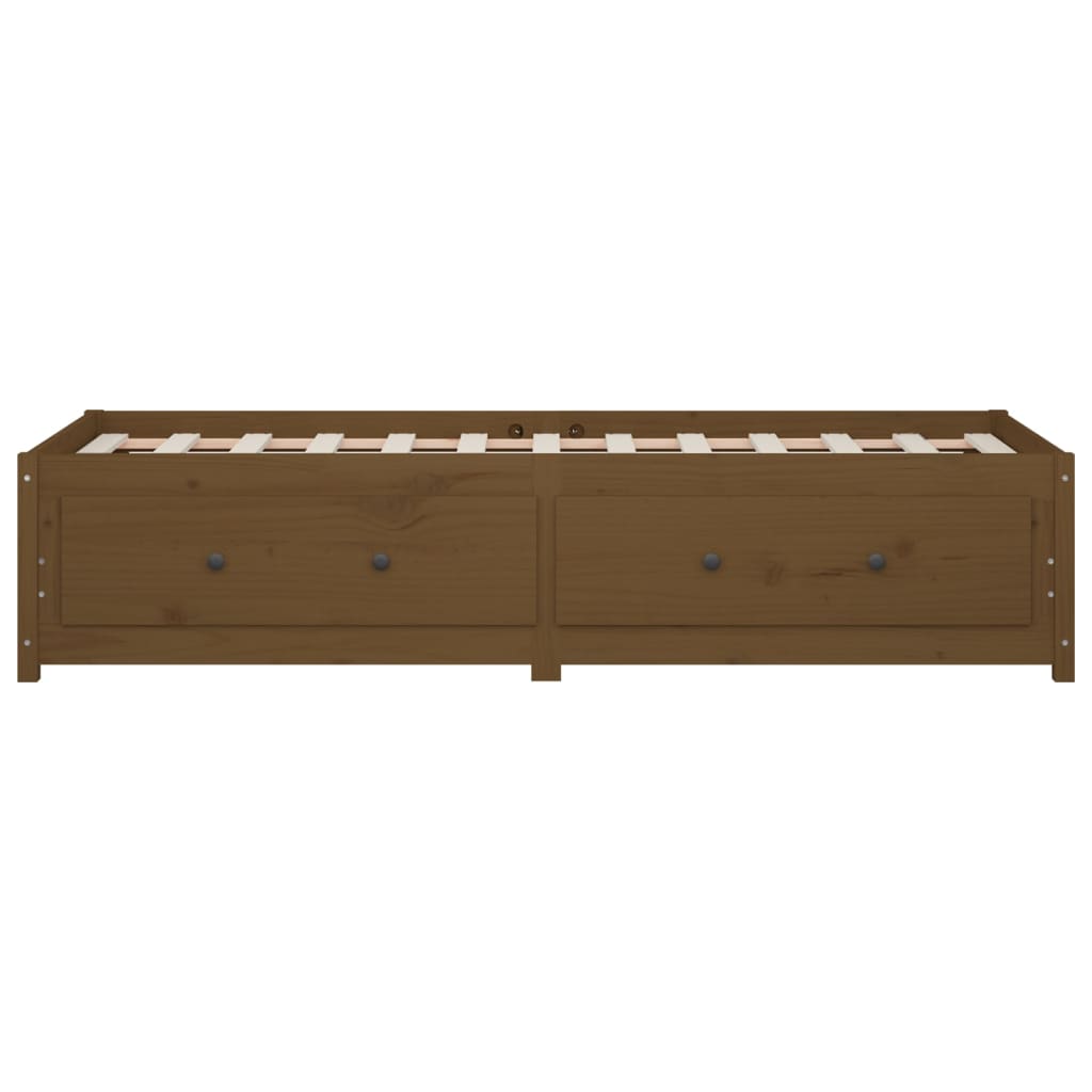 Daybed Honey Brown 90x190 cm Solid Pine Wood