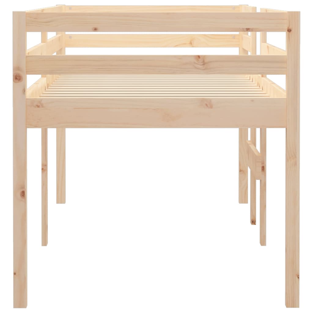 Loft bed 90x200 cm solid pine wood