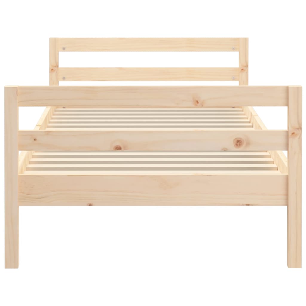 Solid wood bed without mattress 80x200 cm pinewood