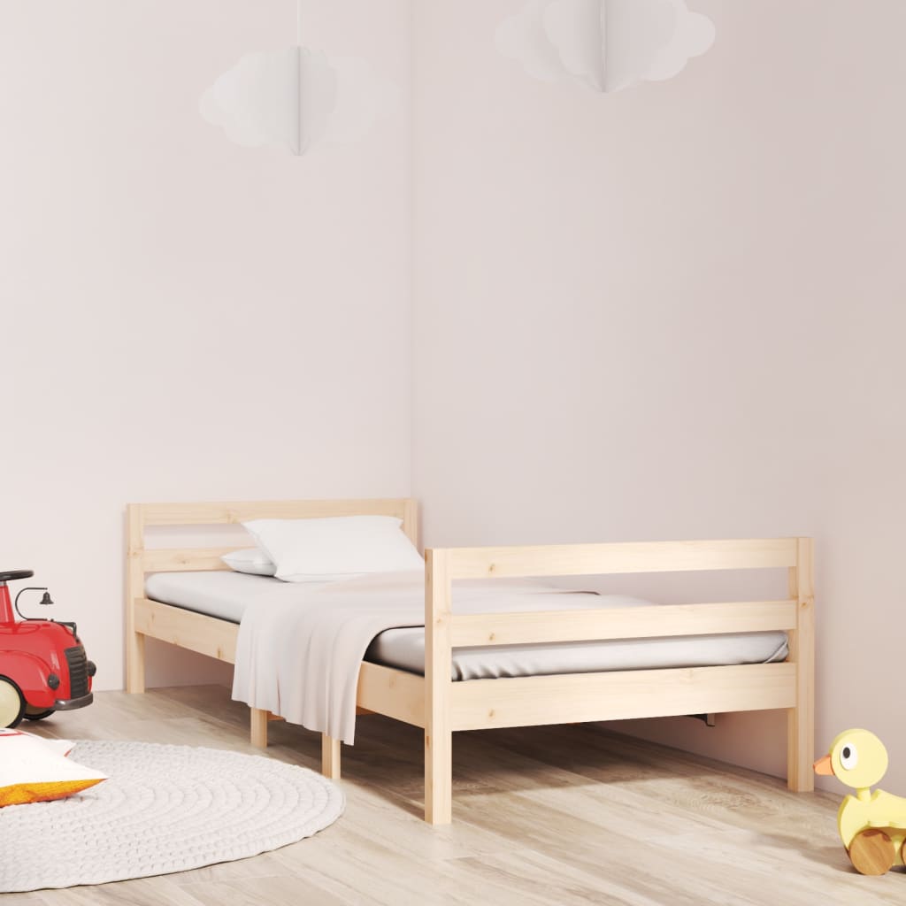 Solid wood bed without mattress 80x200 cm pinewood