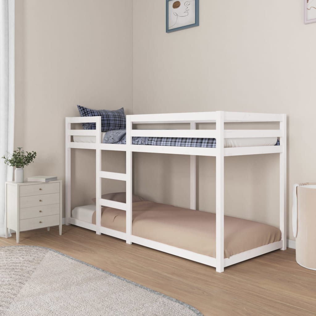 Bunk Bed White 80x200 cm Solid Pine