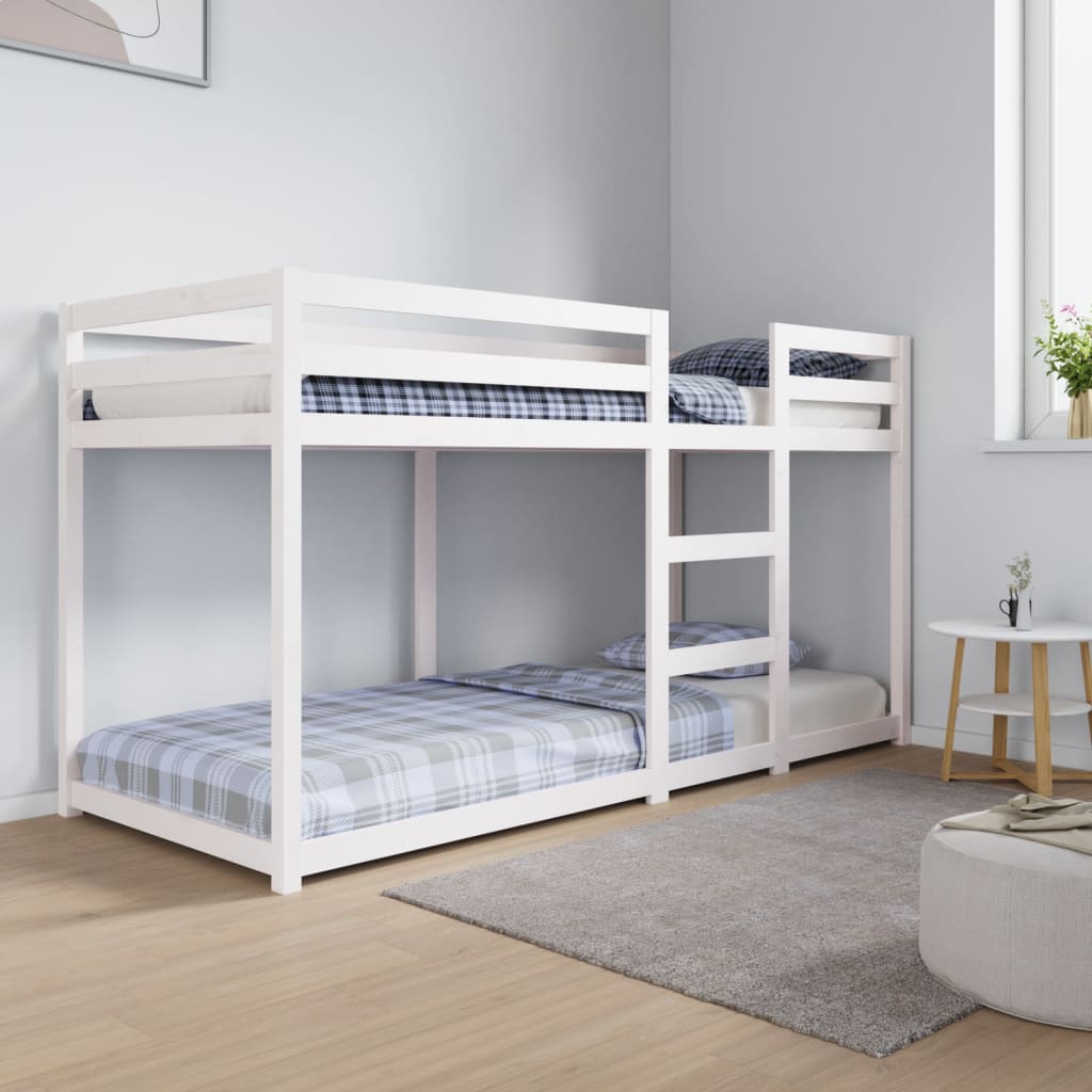 Bunk Bed White 80x200 cm Solid Pine