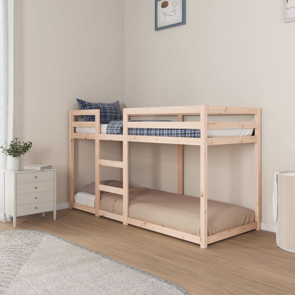 Bunk bed 75x190 cm solid pine wood