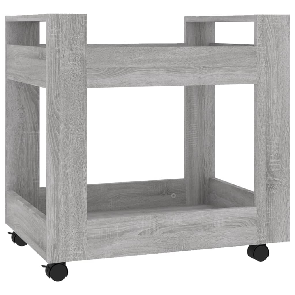 Office Cart Gray Sonoma 60x45x60 cm Wood Material