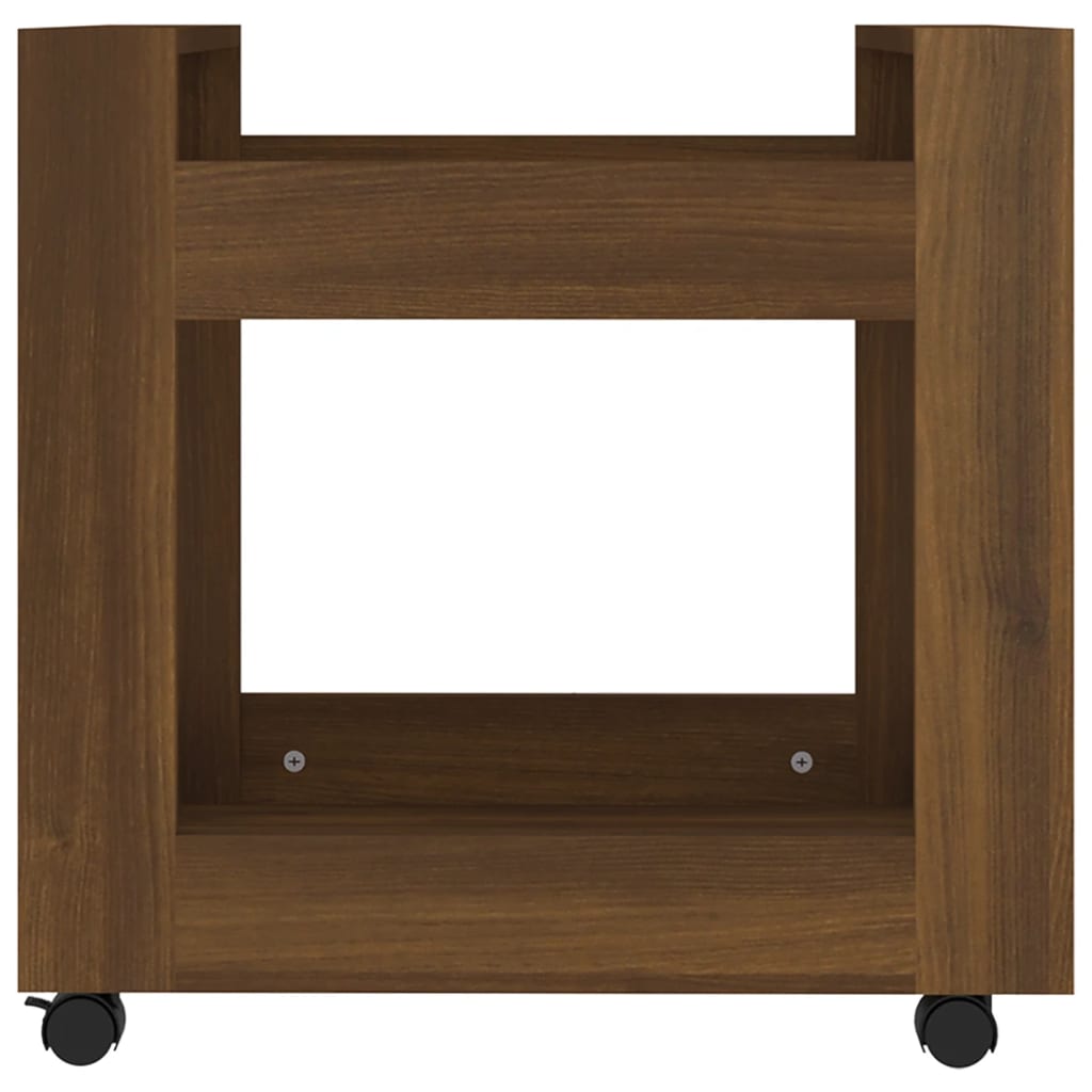 Bürowagen Braun Eichen-Optik 60x45x60 cm Holzwerkstoff