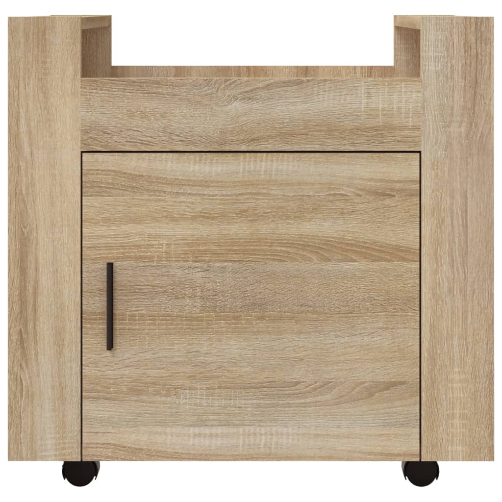 Bürowagen Sonoma-Eiche 60x45x60 cm Holzwerkstoff