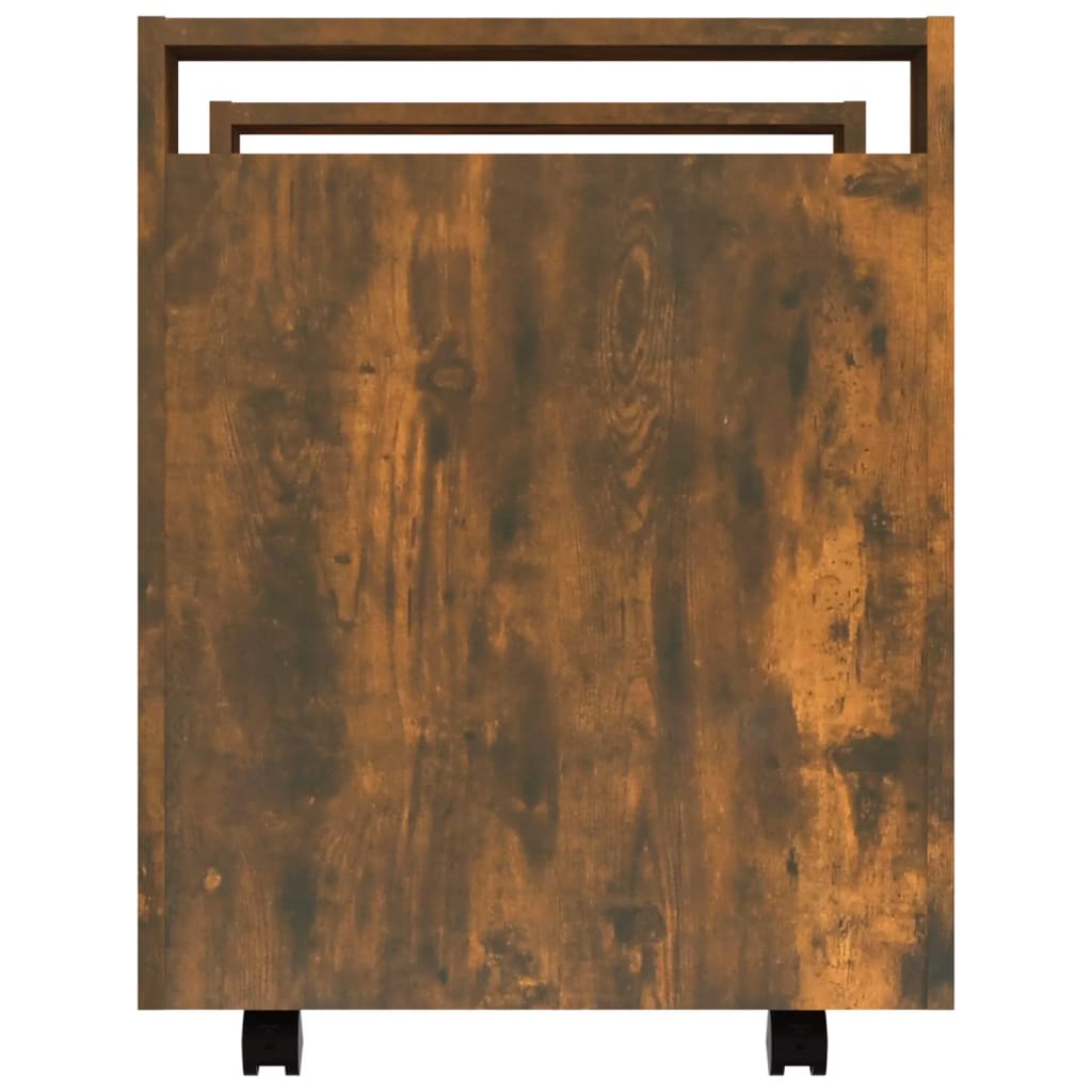 Bürowagen Räuchereiche 60x45x60 cm Holzwerkstoff