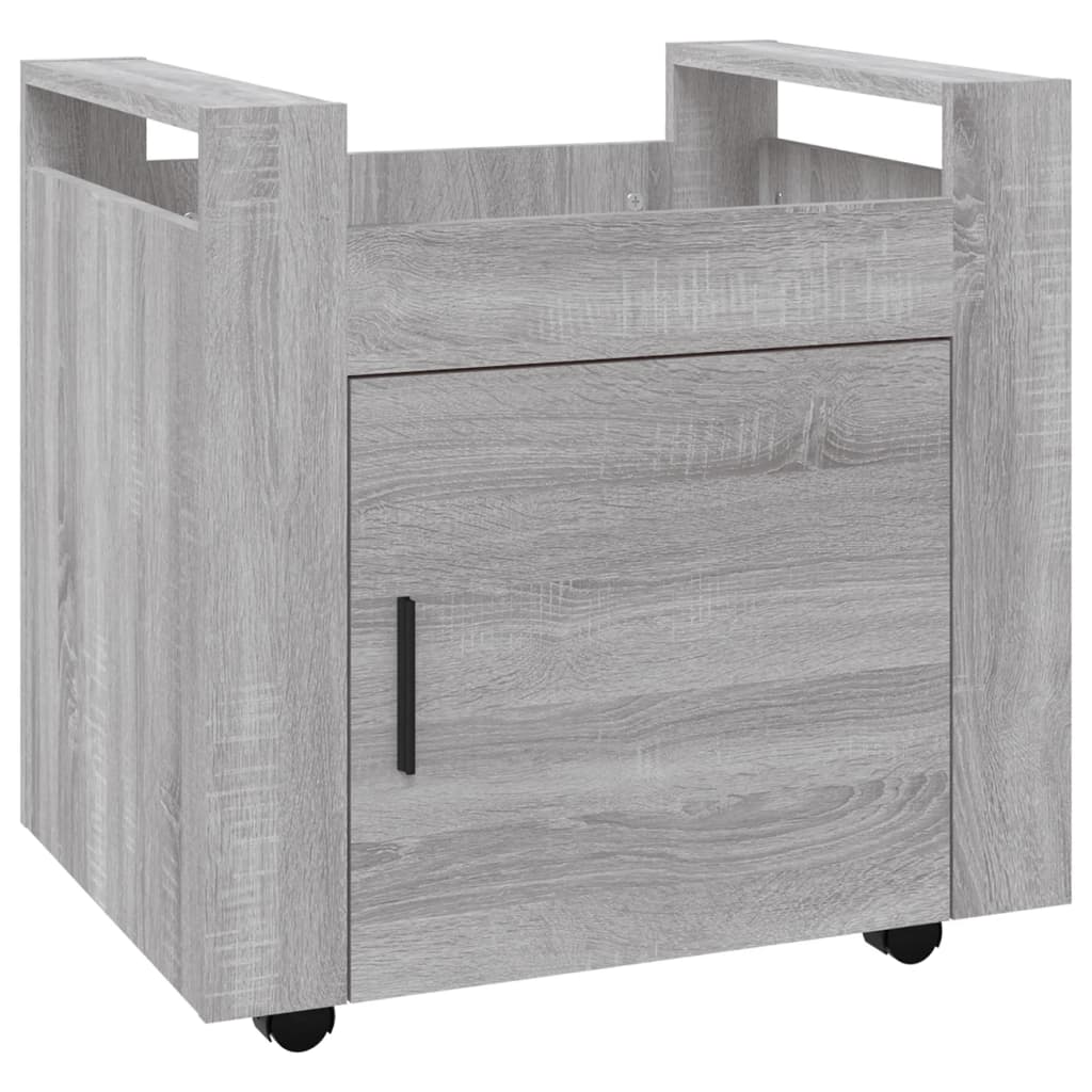 Bürowagen Grau Sonoma 60x45x60 cm Holzwerkstoff