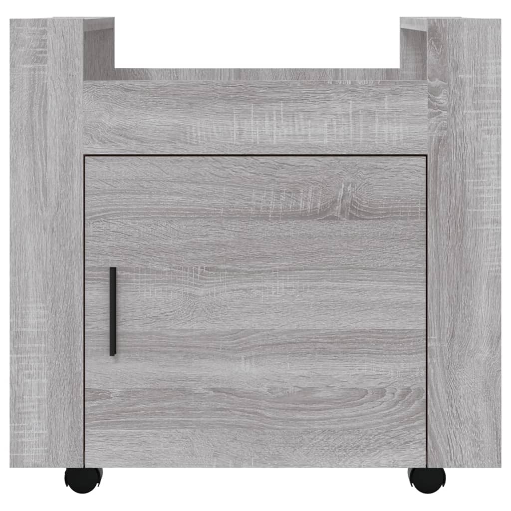 Bürowagen Grau Sonoma 60x45x60 cm Holzwerkstoff