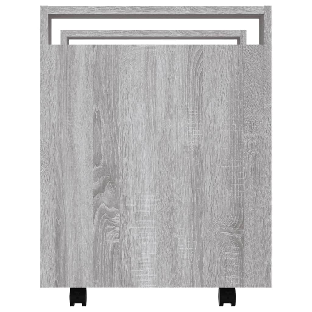 Bürowagen Grau Sonoma 60x45x60 cm Holzwerkstoff