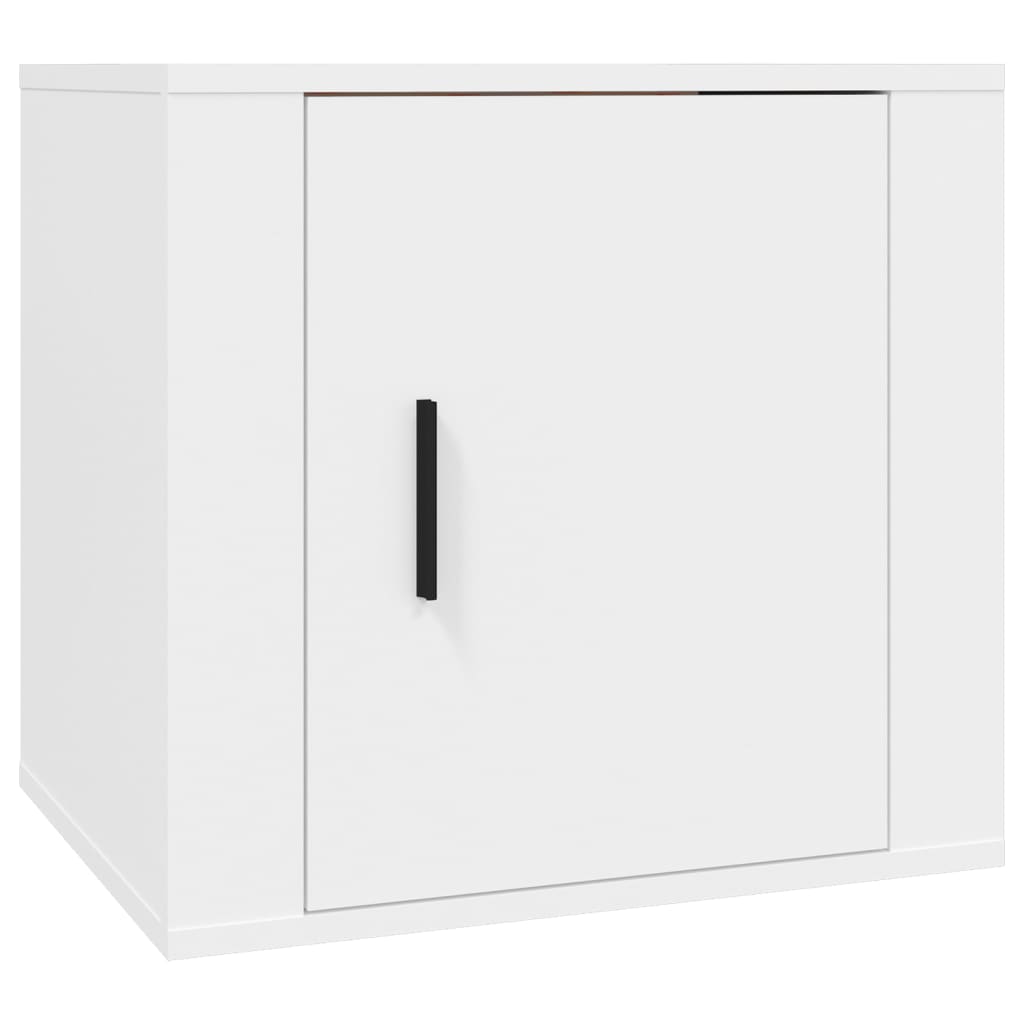 Bedside Table White 50x39x47 cm