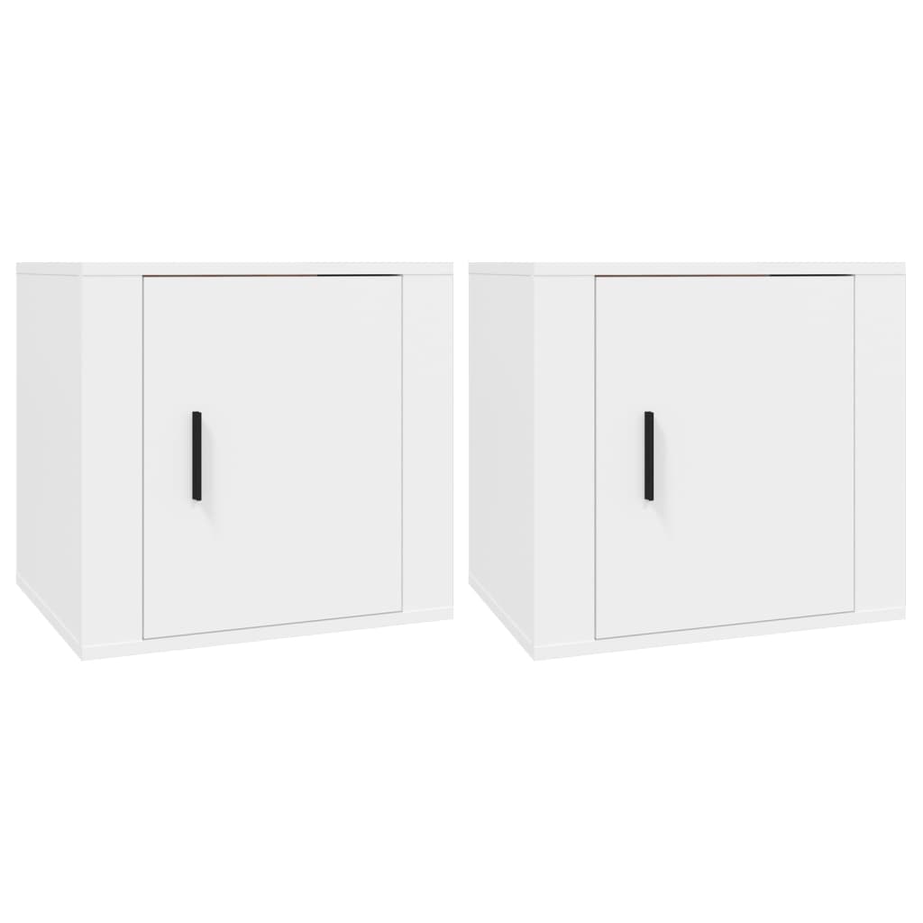 Bedside tables 2 pcs. White 50x39x47 cm