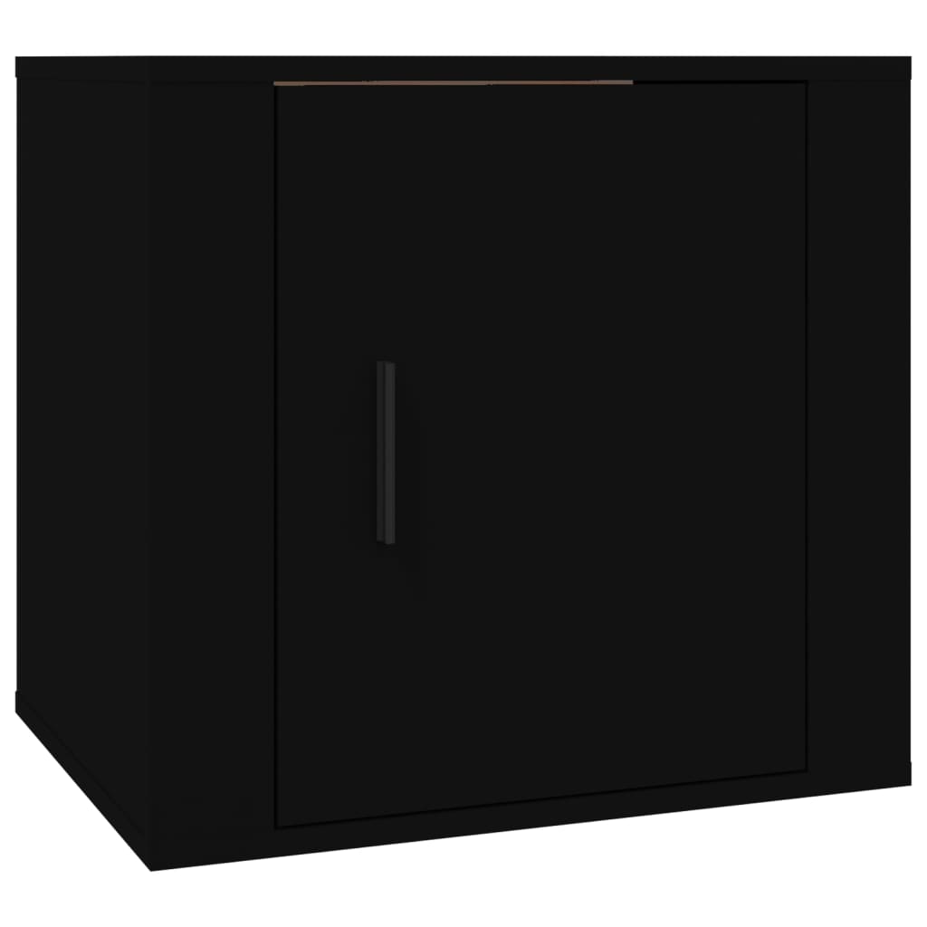 Bedside Table Black 50x39x47 cm