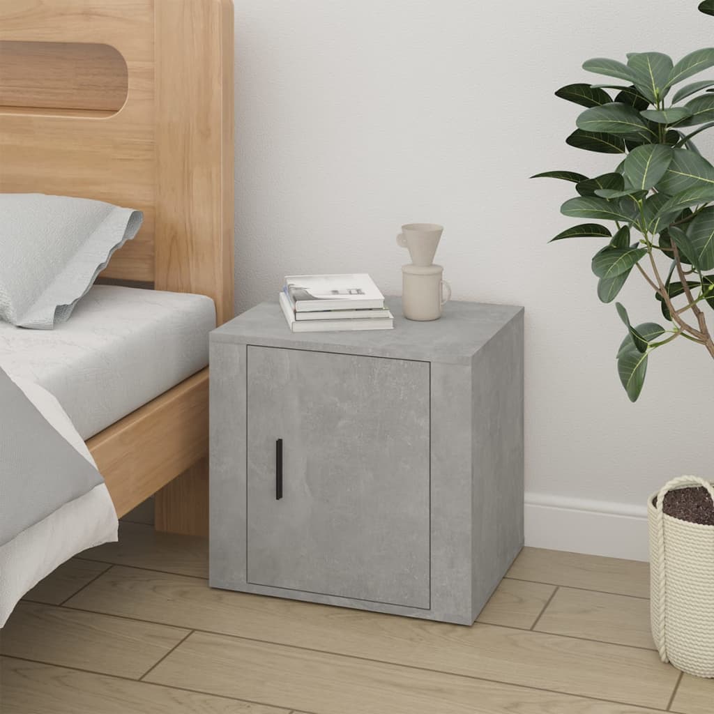 bedside table concrete grey 50x39x47 cm