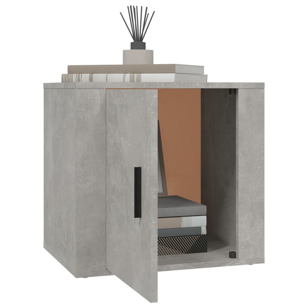 Bedside tables 2 pcs. Concrete grey 50x39x47 cm