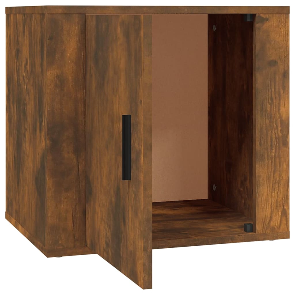 Bedside tables 2 pcs. Smoked oak 50x39x47 cm