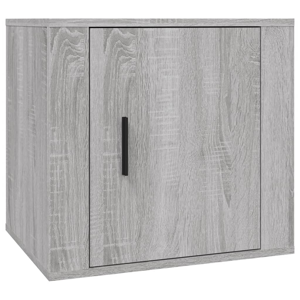 Bedside Table Gray Sonoma 50x39x47 cm